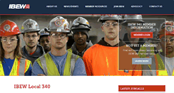 Desktop Screenshot of ibewlocal340.org